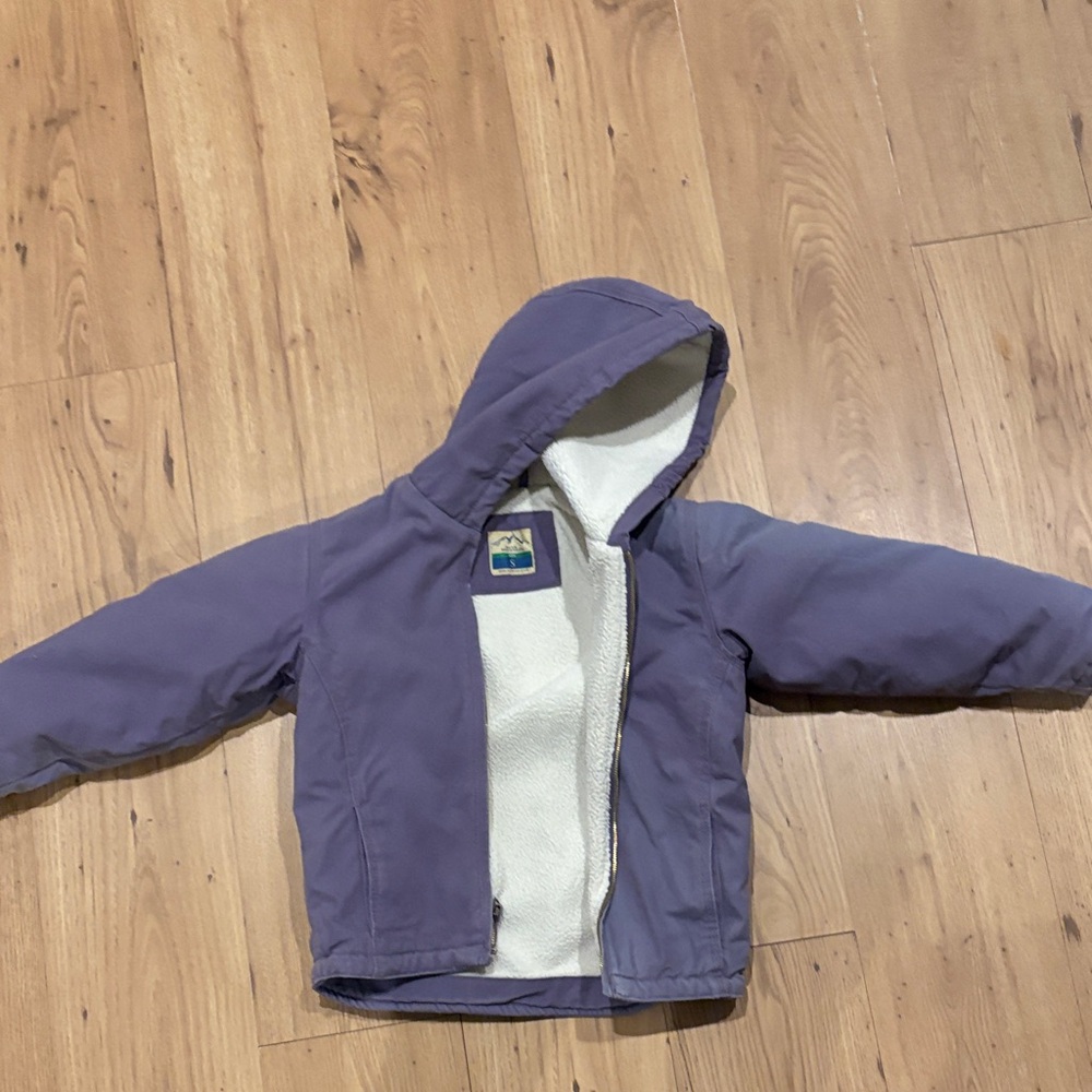 Kids Purple Hooded Jacket